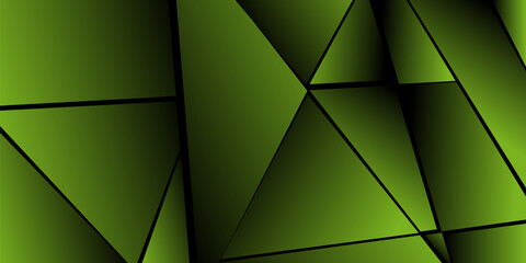 Abstract polygonal pattern. Shades of green. Background design, cover, postcard, banner, wallpaper