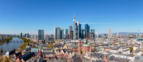 Frankfurt am Main, Ansicht vom Domturm, 18.04.2022.  © Branko Srot