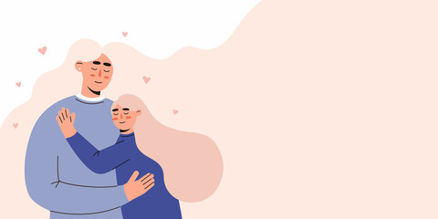 Web banner with Mother and child