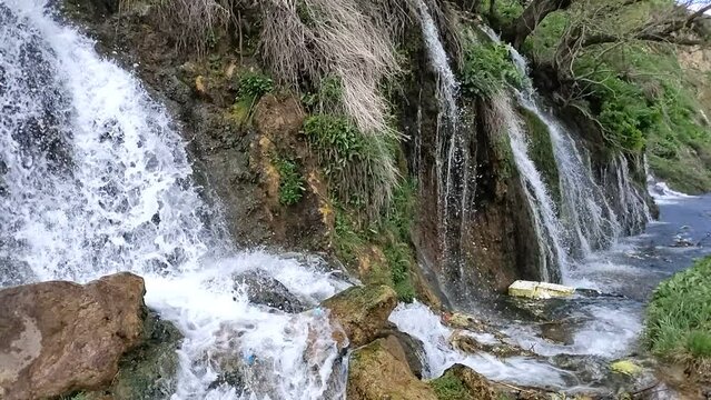 A beautiful and cute waterfall in Tatvan city of Bitlis