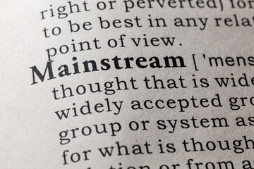 definition of mainstream