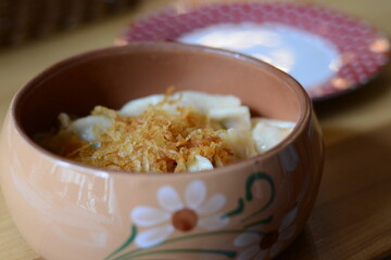 Dumplings with cabbage in Kiev