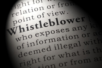 Obraz premium definition of whistleblower