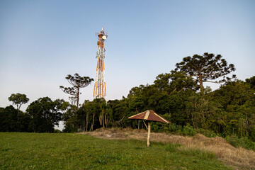 Obraz premium Ninho das Aguias Rampa Sul is a paragliding point in Rio Grande do Sul highlands, near Caxias do Sul and Nova Petropolis, Brazil