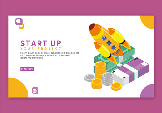 Startup Your Project Based Landing Page Design with Rocket and Currencies