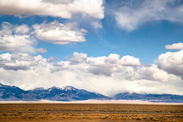 Colorado road with Rocky Mountains