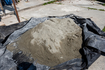 sand used for construction work