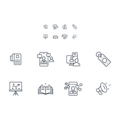 storytelling icons  symbol vector elements for infographic web