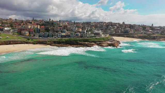 Bronte and Tamarama beach of Sydney city sea coast, Australia NSW