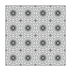 Seamless pattern floral ornament.