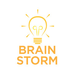 Brainstorm, Lightbulb Icon, Lightbulb Vector, Tips and Advice, Vector Illustration Background
