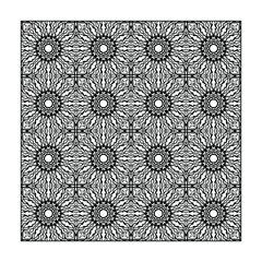 Seamless pattern floral ornament.