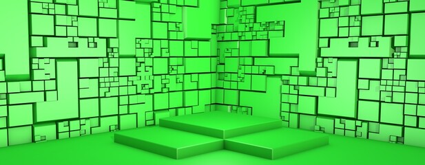 A beautiful 3d illustration with abstract and colorfull background.