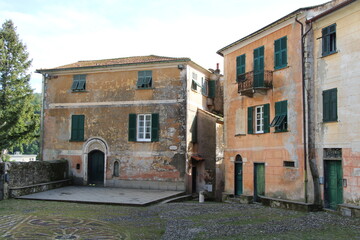 Churchyard of the Basilica dei Fieschi in San Salvatore, Italian Riviera