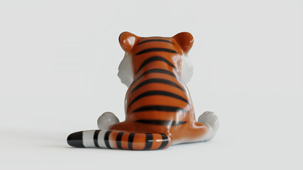 little tiger ceramic toy
