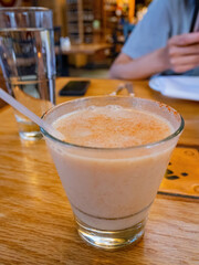 Close up shot of cold Cocktail  wine