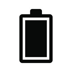 Battery vector icon color editable