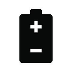 Battery vector icon color editable