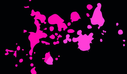 Obraz premium colorful wild color splash isolated on white background