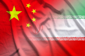 China and Iran state flag international negotiation IRN CXR