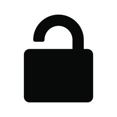 Web line icon. Padlock color editable