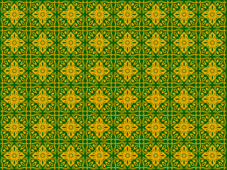 アジア調パターン07（緑）