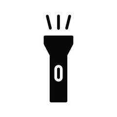  flashlight icon color editable on white background