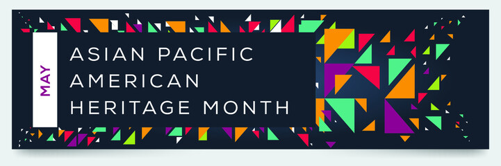 Fototapeta na wymiar Asian Pacific American Heritage Month, held on May.