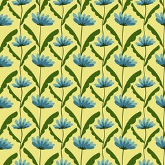 Floral seamless flower pattern for fabrics and textiles and packaging and gifts and cards and linens and kids
