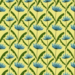 Floral seamless flower pattern for fabrics and textiles and packaging and gifts and cards and linens and kids