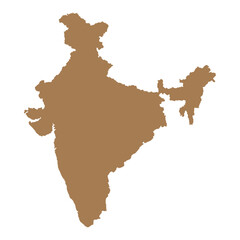 india national map vector image on white background