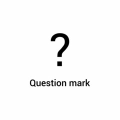 Question mark in English grammar vector illustration