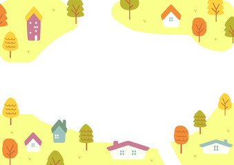 可愛らしい町並み