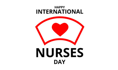 happy international nurses day vector