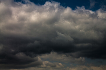 dark sky. thunderclouds. sky before the rain.
