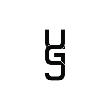 ugj letter original monogram logo design