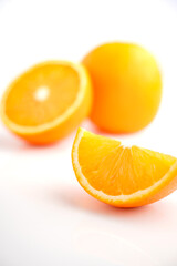 orange on white background