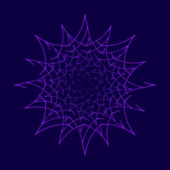 Simple elegant spider web pattern design.Ornament,single pattern,starfloake,mandala,decorative,logo,icon,etc.