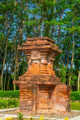 Angle Temple (Candi Sudut) functions as a complement to the main building of the Jabung Temple...