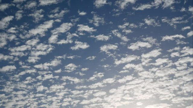 High level clouds in the early morning.  Time lapse
