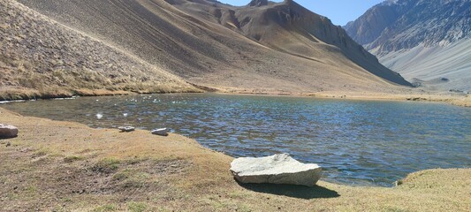 Mountain landscape during summer in Chile