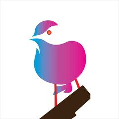 Bird vector icon illustration design