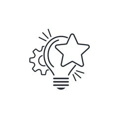 New tech star. Perfect innovative product. Vector illustration isolated on white background.