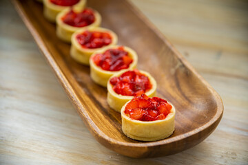 dessert on a board