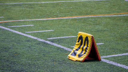 Marcado de cancha deportiva para futbol americano  © envivopanama