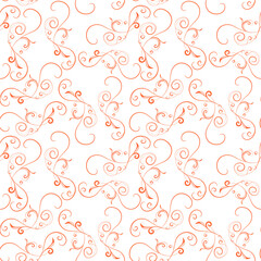 seamless pattern with red hearts