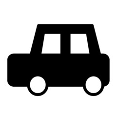 車　シンプル　モノクロ