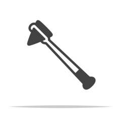 Reflex hammer icon transparent vector isolated
