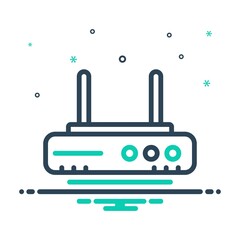 Mix icon for modem