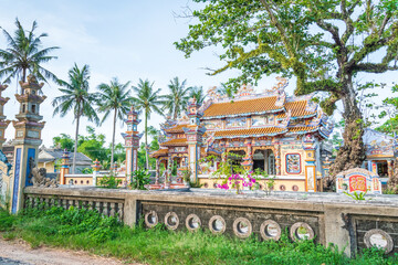Naklejka premium As the nation's ancient capital, Hue is capable of boasting plenty of historical beauty. Hue citadel is a world heritage site and provides a great place for visitors to discover